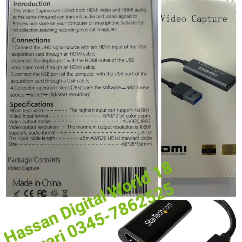 Video Capture card USB to HDMI