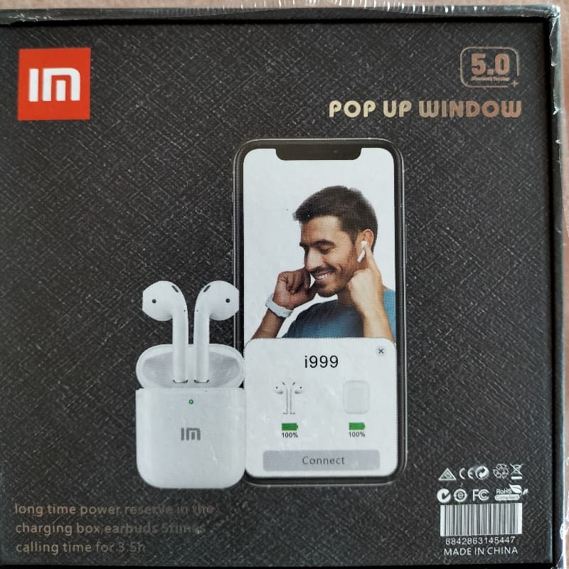 Earbuds, Wireless Headset i999 Original Mi 100%