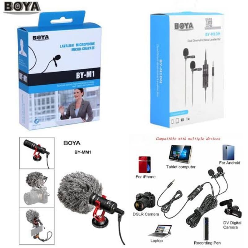 Boya BY-M1DM Dual Lavalier Omni-Directional Microphone