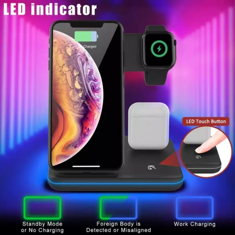 3 IN 1 15W FAST WIRELESS CHARGER