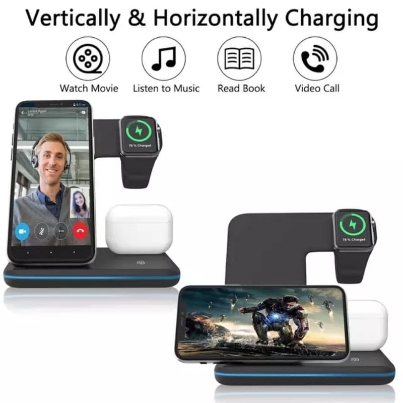 3 IN 1 15W FAST WIRELESS CHARGER