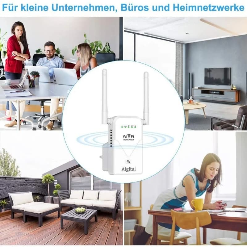 Concurrent WiFi Range Extender AC750M Dual Band Wifi