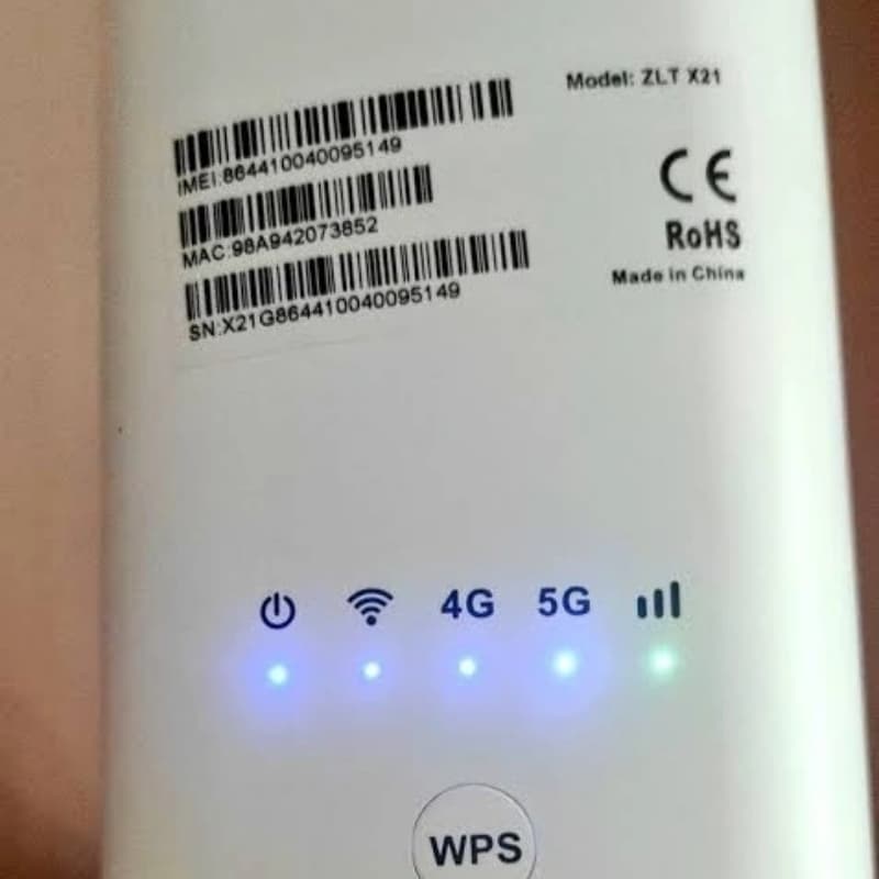 ZLT X21 High-Performance 5G Indoor Data Terminal Instructions